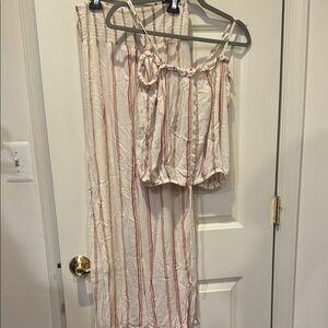 Juniper Blu from South Moon Under Women's Linen Pants Set, Size Small